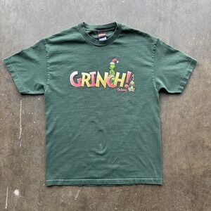 Vintage '01 The Grinch Graphic Promo Tshirt Size Large